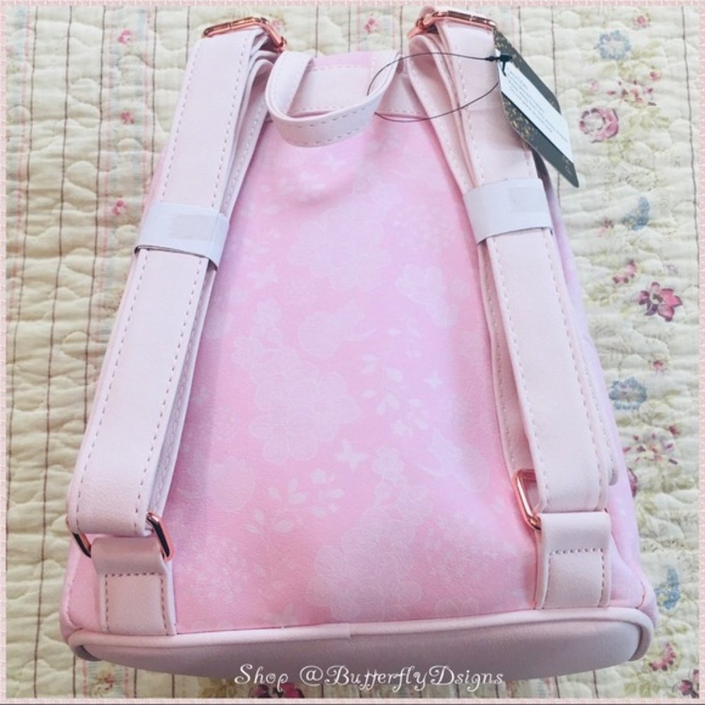 Loungefly Disney Sleeping Beauty Mini Backpack Set Aurora Dress Inspo Briar Rose - Picture 4 of 9